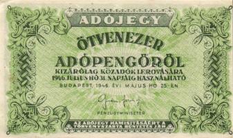 1946. 50.000AP (7x) T:I,I-