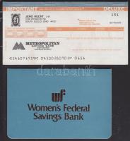 Vegyes numizmatikai tétel, benne 1925. 5.000.000M, 8db klf német bankjegy, 2db kitöltetlen csekk füz...