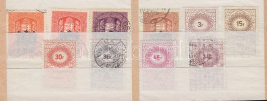 1934-1941 10 db klf váltóilleték bélyeg