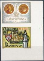 1977 Sopron vágott ívsarki szelvényes bélyeg