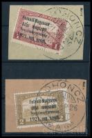 Nyugat-Magyarország I. 1921 1K + 2K "ROHONCZ" Bodor vizsgálójellel