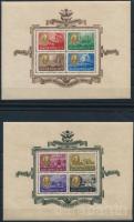 1947 Roosevelt blokkpár (70.000) (egyik blokkon pici saroktörés, ránc)
