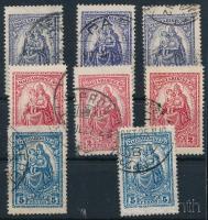 1926 Keskeny Madonna 3 db 1P és 2P + 2 db 5P