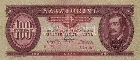 1946-1995 100Ft teljes gyűjtemény, mind a 14 kiadás jó minőségben: 1946: elcsúszott nyomat, festékny...