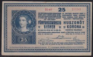 1918. 25K hullámos hátlap T:II