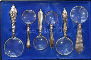 6 darabos nagyító készlet eredeti csomagolásban (4x-10x nagyítás)