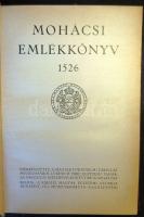 Mohácsi emlékkönyv 1526 Dr. Klebelsberg Kuno előszavával, szép állapotban, műbőr kötéssel, aranyozott mintákkal