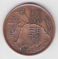 1990. Mátyás király Br emlékérem T:1