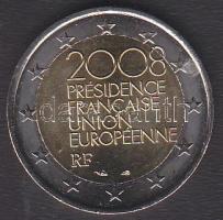 Franciaország 2008. 2€ "Európai elnökség" emlékkiadás T:1 tanúsítvánnyal!
