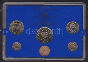 Svédország 1981. 5ö-5K 6db klf forgalmi érmesor eredeti bontatlan matricás plasztikokban, tanúsítvánnyal! T:BU