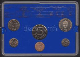 Svédország 1981. 5ö-5K 6db klf forgalmi érmesor eredeti bontatlan matricás plasztikokban, tanúsítván...