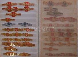 300 db régi kubai szivarcímke albumban