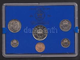 Svédország 1978. 5ö-5K 6db klf forgalmi érmesor eredeti bontatlan matricás plasztikokban, tanúsítvánnyal! T:BU