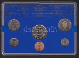 Svédország 1978. 5ö-5K 6db klf forgalmi érmesor eredeti bontatlan matricás plasztikokban, tanúsítván...