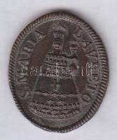 18.század "Loretoi Szent Mária és Páduai Szent Antal" Br emlékérem/St Mary of Loreto and Saint Anthony of Padua brass medallion