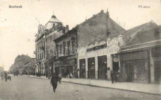 Szolnok Fő utca a Korzó Kávéházzal és Grünbaum Ferenc üzletével