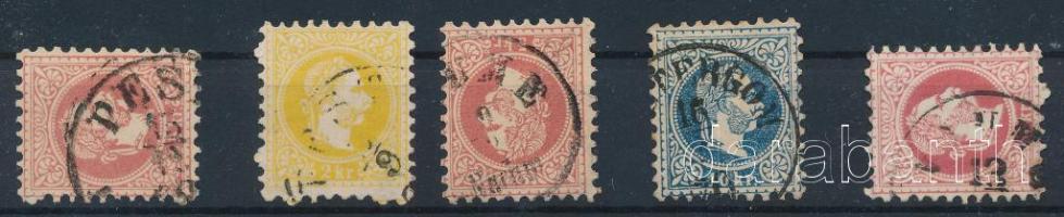 1867 5 db vízjeles bélyeg