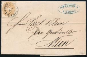 1864 15kr levélen NAGY-KÁROLY WIEN