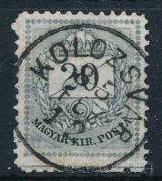 1881 20kr lemezhibák, foltok, csíkok