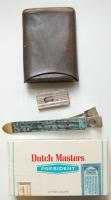 10 db "Dutch Masters President" amerikai szivar bontatlan eredeti csmagolásban + bőr szivartartó + 2 db szivarvágó