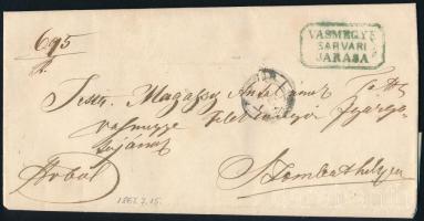 1867 Ex offo 'SÁRVÁR' Szombathely