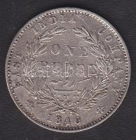 Brit-India 1840. 1R Ag Viktória T:3+ kis ph