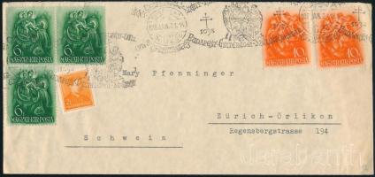 1933 Levél alkalmi bélyegzéssel Zürichbe