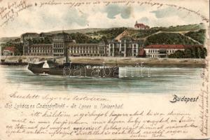 Budapest II. Lukács és Császár fürdő litho