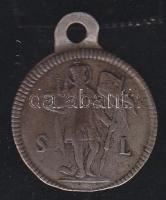 18.század vége "Szent Lajos" Ag emlékérem f. T:3