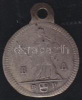 18.század vége "Szent Lajos" Ag emlékérem f. T:3