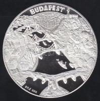 ÉN "Budapest nevezetességei-Operaház" Ag emlékérem 31,104g (1oz) T:PP