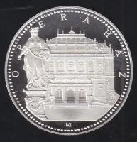 ÉN "Budapest nevezetességei-Operaház" Ag emlékérem 31,104g (1oz) T:PP