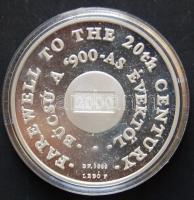 1999. "MKB-Boldog Milleniumot!" Ag emlékérem T:PP / 31,3g