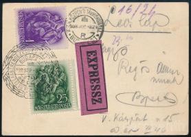 1938 Budapest helyi expressz levelezőlap \"IX. ŐSZI LAKBERENDEZÉSI ÉS HÁZTARTÁSI VÁSÁR \" / Local express cover