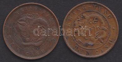 Kína/Kwangtung 1900-06 10Cash + Tsing Kiang 10Cash T:3