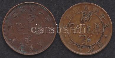 Kína/Kwangtung 1900-06 10Cash + Tsing Kiang 10Cash T:3