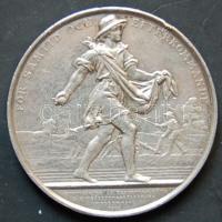 Svédország 1883. A kortársak és az utókor emlékmedál Erik Sparre arcképével Ag T:2 ph. / 91g