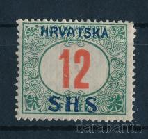 SHS 1918 Portó 12f Bodor vizsgálójellel (40.000)