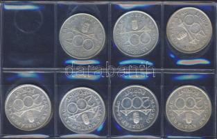 1992-1994. 200Ft "Deák" (2x), "MNB" (5x) Ag T:2