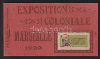 1922 a Marseille-i Gyarmati Kiállítás képeslapfüzete 24 lappal