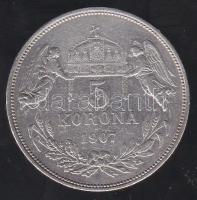 1907. 5K Ag T:3+/3 apró ph