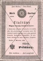 1849. 2Ft + 2G példány / formulare ív-töredék T:I