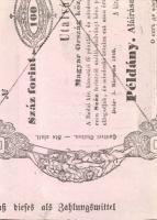 1849. 2Ft + 2G példány / formulare ív-töredék T:I