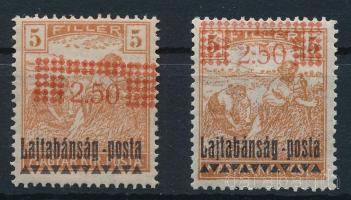 Nyugat-Magyarország III. 1921 Arató 2,50K/5f