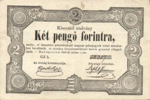1849 2Ft "Kincstári utalvány" T:II