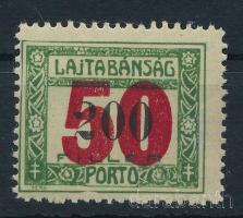 Nyugat-Magyarország VII. 1921 Portó 50f/200f Bodor vizsgálójellel