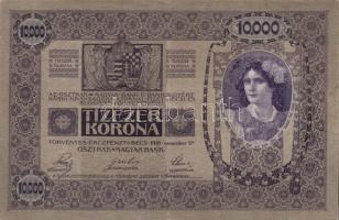 1918. 10.000K bélyegzés nélkül! T:II R!