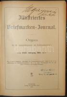1905 Lipcsében kiadott "Briefmarken Journal" - 24 db újság évkönyve 510 oldalon, hibátlan állapotban