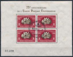 1950 UPU (I.) blokk elsőnapi bélyegzéssel