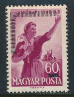 1952 MABÉOSZ bélyeg Leitold vizsgálójellel